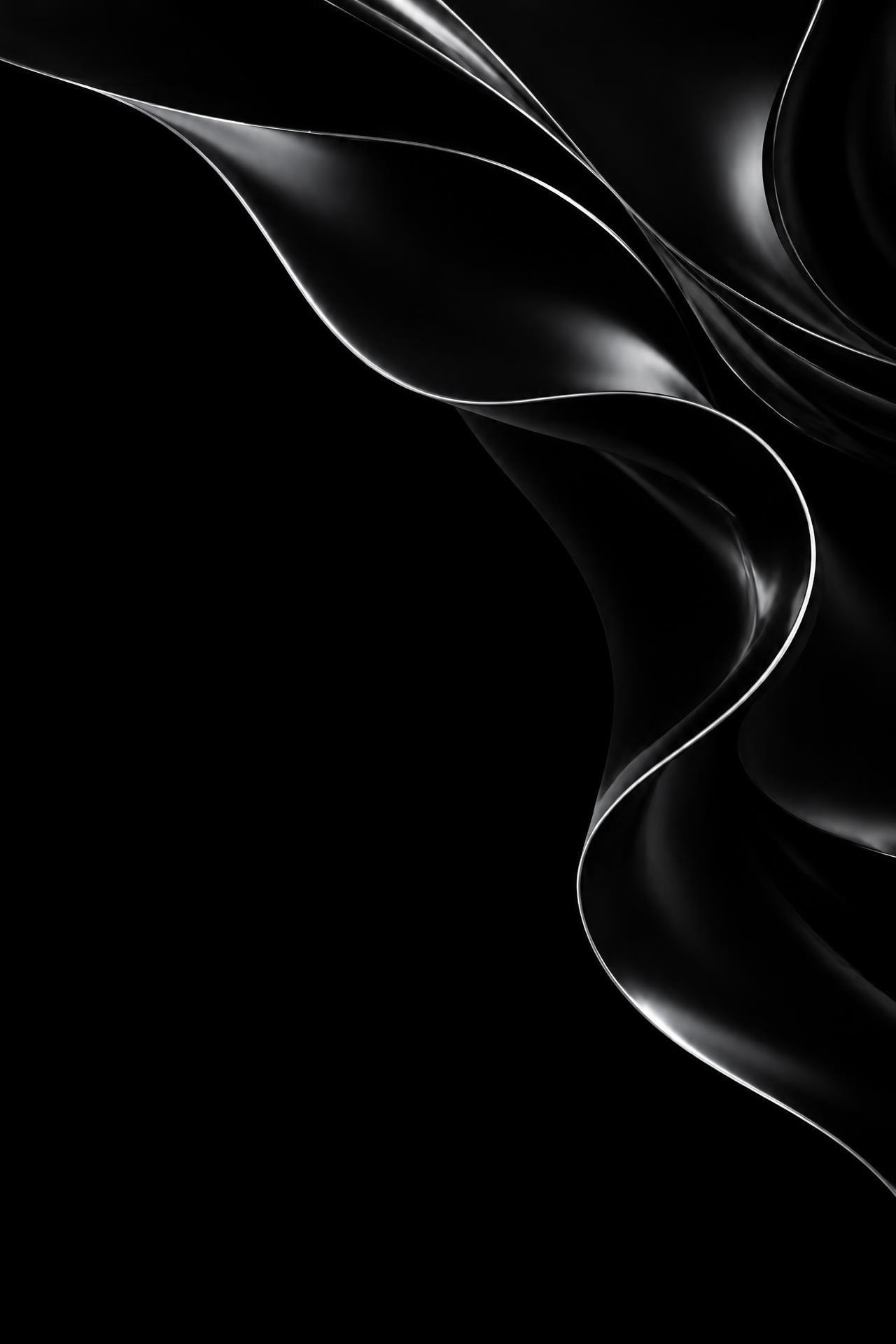 Composição abstrata monocromática em movimento